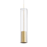 Visual Comfort Captra LED Mini Pendant with Shade Aged Brass / Clear / 3000K