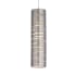 Visual Comfort Revel Mini Cylinder Shaded Pendant Satin Nickel with Antique Bronze finish