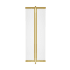 Visual Comfort Rohe 25" Tall LED Column Floor Lamp Natural Brass