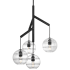 Visual Comfort Sedona 25" Wide 4 Light Chandelier Nightshade Black