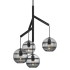 Visual Comfort Sedona 4 Light 25" Wide Chandelier Nightshade Black