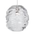 Visual Comfort Audra Grande 8" Wide Mini Pendant Clear Shade with Satin Nickel Finish