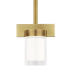 Visual Comfort Esfera 3" Wide LED Mini Pendant Natural Brass