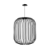 Visual Comfort Kai 23" Wide LED Cage Pendant Nightshade Black