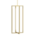 Visual Comfort Kenway 4 Light 9" Wide LED Mini Pendant Natural Brass