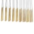 Visual Comfort Pylon 44" Wide Crystal Linear Chandelier Natural Brass