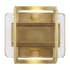 Visual Comfort Duelle 5" Tall LED Wall Sconce Natural Brass