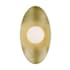 Visual Comfort Joni Single Light 13" Tall LED Outdoor Wall Sconce Aged Brass / 3000K