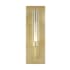 Visual Comfort Linger Single Light 15" Tall LED Wall Sconce - 277V Natural Brass / 3000K