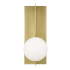 Visual Comfort Orbel Single Light 13" Tall Wall Sconce Aged Brass