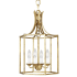 Visual Comfort Bantry House 4 Light 13" Wide Pendant Antique Gild