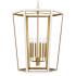 Visual Comfort Curt 6 Light 27" Wide Taper Candle Chandelier Matte White / Burnished Brass