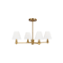 Visual Comfort Paisley 4 Light 28" Wide Chandelier Burnished Brass
