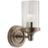 Visual Comfort Ava 9-1/4" High Wall Sconce with Crystal Shade Antique Nickel