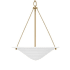 Visual Comfort Dosinia 3 Light 24" Wide Pendant Textured White