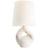 Visual Comfort Adria 16" Tall Vase Table Lamp Alabaster / Linen
