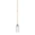 Visual Comfort Asalea 5" Wide Mini Pendant Hand-Rubbed Antique Brass / Clear Glass