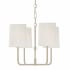 Visual Comfort Go Lightly 19" Shaded Chandelier by Barbara Barry China White