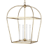 Visual Comfort Stonington 4 Light 25" Wide Taper Candle Pendant Antique Gild