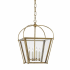 Visual Comfort Riverside 13" Pendant Light by E. F. Chapman Antique Burnished Brass