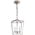 Visual Comfort Darlana 10" Mini Lantern by E. F. Chapman Polished Nickel