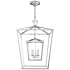 Visual Comfort Darlana 24" Large Double Cage Lantern by E. F. Chapman Polished Nickel