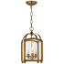 Visual Comfort Arch Top 8" Mini Lantern with Clear Glass by E. F. Chapman Antique Burnished Brass