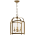 Visual Comfort Arch Top 14" Small Lantern with Clear Glass by E. F. Chapman Antique Burnished Brass