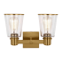 Visual Comfort Alessa 2 Light 14" Wide Vanity Light Burnished Brass