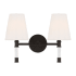 Visual Comfort Hanover 2 Light 15" Wide Vanity Light Aged Iron