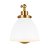 Visual Comfort Wellfleet 8" Tall Bathroom Sconce Burnished Brass