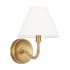 Visual Comfort Laguna 9" Tall Wall Sconce Burnished Brass