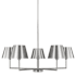 Visual Comfort Ender 5 Light 33" Wide Chandelier Brushed Nickel