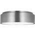 Visual Comfort Dartmore 3 Light 18" Wide Flush Mount Drum Ceiling Fixture with Steel Outer And Etched Opal Glass Inner Shade Brushed Nickel