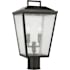 Visual Comfort Kennewick 2 Light 17" Tall Post Light with Clear Seedy Glass Panels Antique Bronze