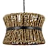 Visual Comfort Thurlo 2 Light 14" Wide Pendant with Natural Abaca Rope Shade Midnight Black
