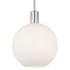 Visual Comfort Colewood 10" Wide Mini Pendant with Milk Glass Shade Brushed Nickel