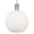 Visual Comfort Colewood 16" Wide Pendant with Milk Glass Shade Brushed Nickel