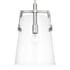 Visual Comfort Crofton 10" Wide Pendant with Clear Glass Shade Brushed Nickel