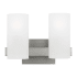 Visual Comfort Rhode 2-Light Vanity by Drew & Jonathan Brushed Steel