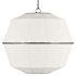 Visual Comfort Hikari 5 Light 28" Wide Pendant with Linen Shade Aged Iron