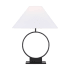 Visual Comfort Orion 23" Tall LED Table Lamp with Linen Shade Aged Iron