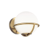 Visual Comfort Apollo Single Light 7" Tall Bathroom Sconce with Frosted Glass Shade Burnished Brass