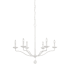 Visual Comfort Annie 6 Light 33" Wide Taper Candle Style Chandelier Plaster White