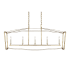 Visual Comfort Thayer 5 Light 49" Wide Taper Candle Style Chandelier Antique Gild