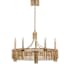 Visual Comfort Sutton 5 Light 35" Wide Taper Candle Style Chandelier Antique-Burnished Brass