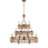 Visual Comfort Sutton 16 Light 51" Wide Taper Candle Style Chandelier Antique Burnished Brass