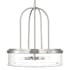Visual Comfort Anders 4 Light 20" Wide Pendant with Clear Glass Shade Brushed Nickel