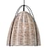 Visual Comfort Norman 13" Wide Matte Black Pendant with Woven Rattan Shade Ash Wicker