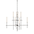 Visual Comfort Fay 32" Wide LED Chandelier Bronze / Frosted Glass